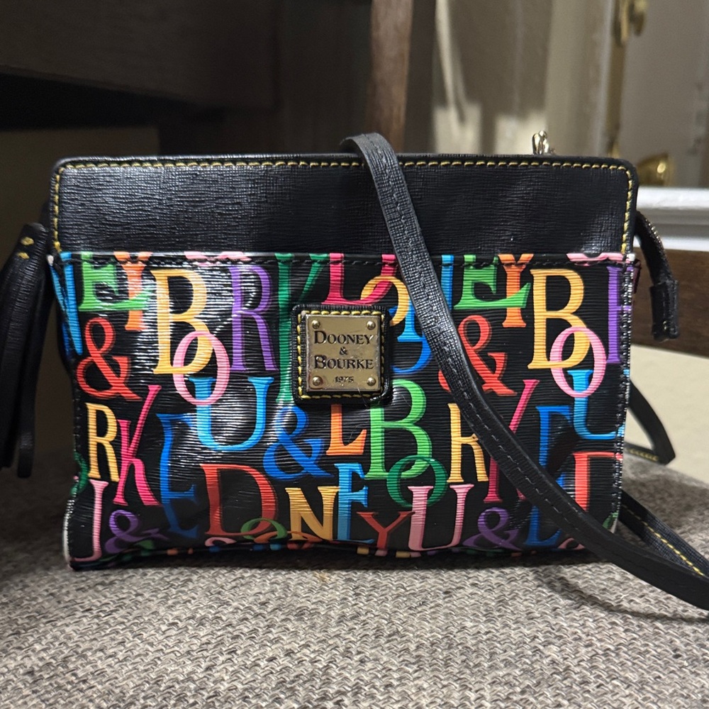 Dooney & Bourke Colorful Lettered Crossbody Bag